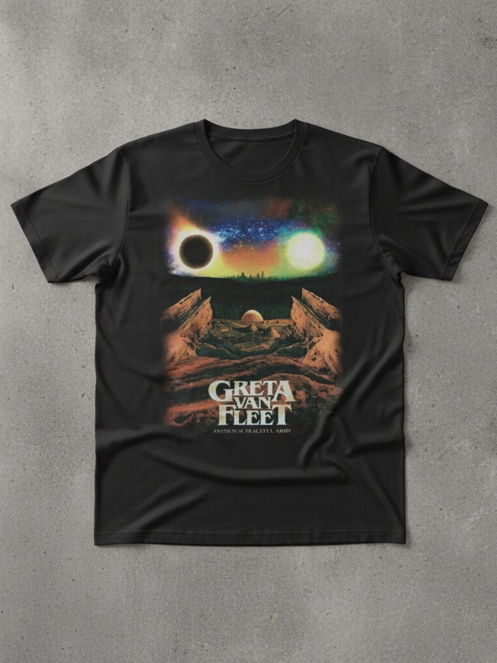 Greta Van Fleet Anthem Of The Peaceful Army T-Shirt, Vintage Rock Band Graphic